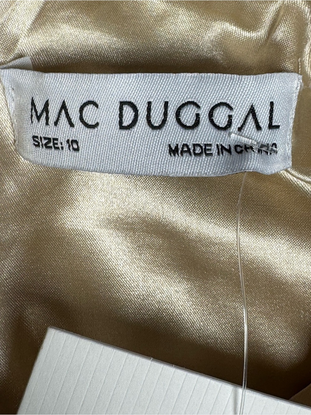 Mac Duggal Beaded Trim Tweed Boucle Midi Dress New With Tags Size 10 - Picture 12 of 15
